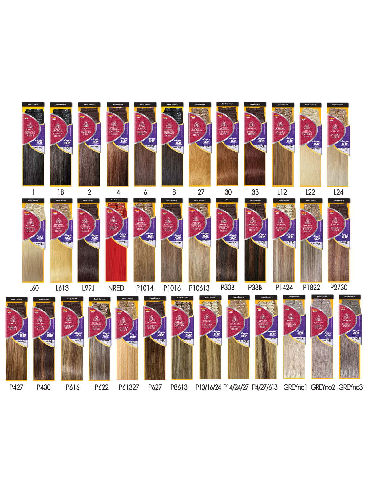 Extensiones de Clip-in Soprano 100% Human Hair