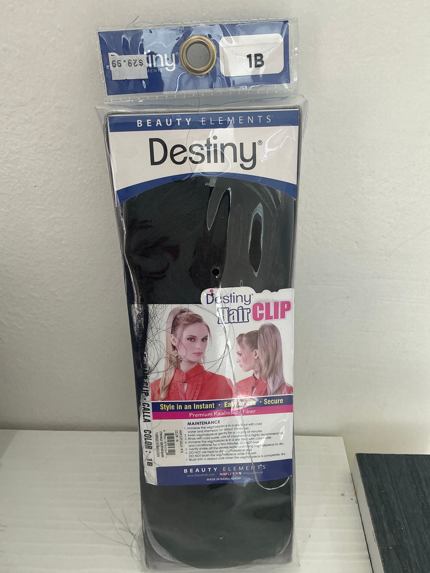 Destiny Hair Clip 1B Style Calla