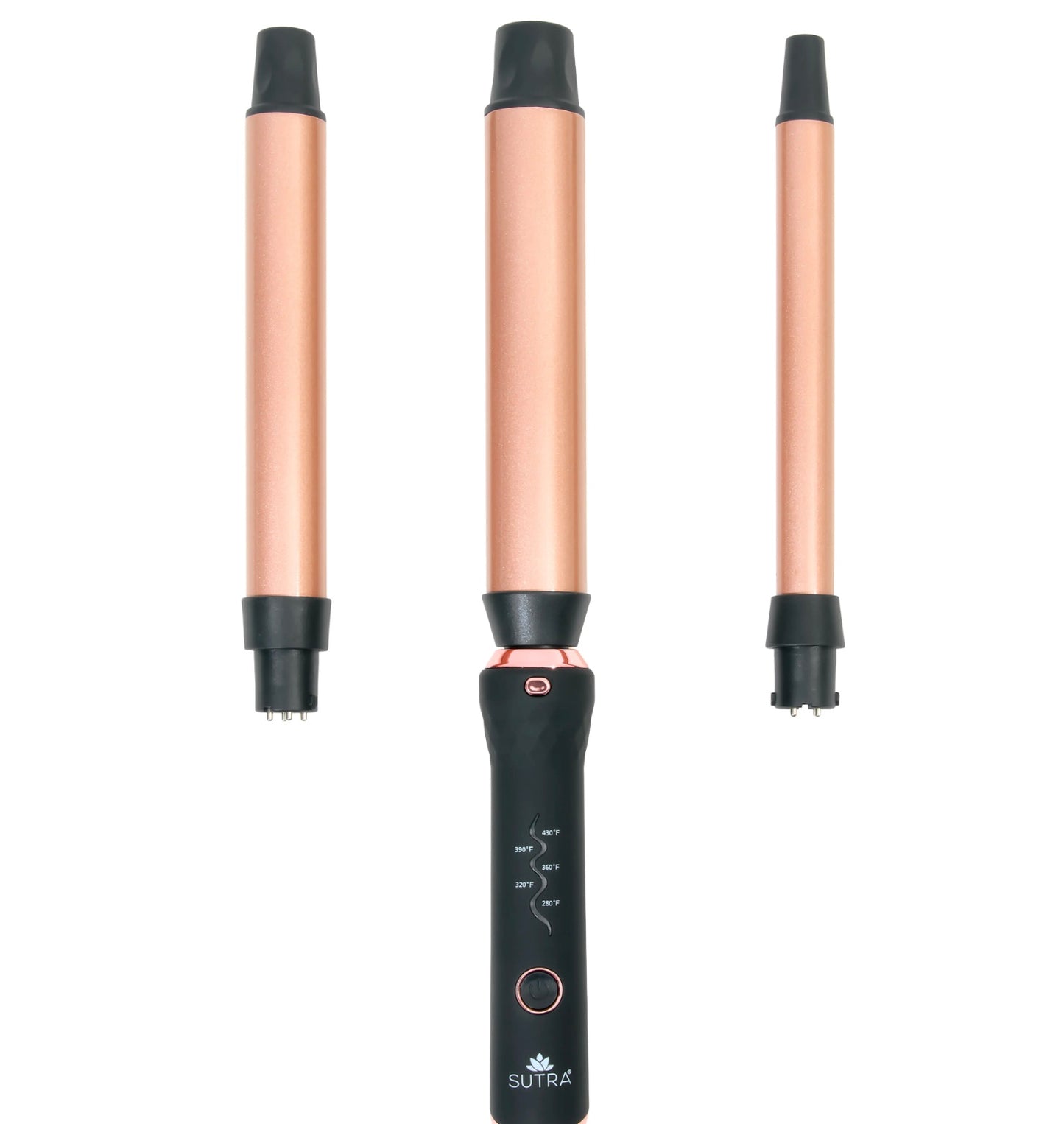 Interchangeable Clipless Curler Set (3 Sizes) with Base SUTRA