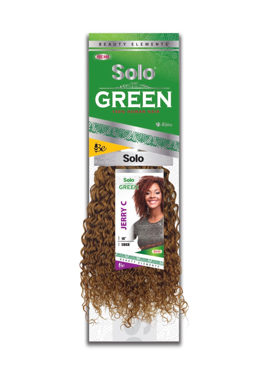 HH SOLO GREEN JERRY CURL - BIJOUX